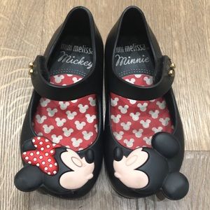 Mini Melissa Mickey & Minnie toddler girl shoes
